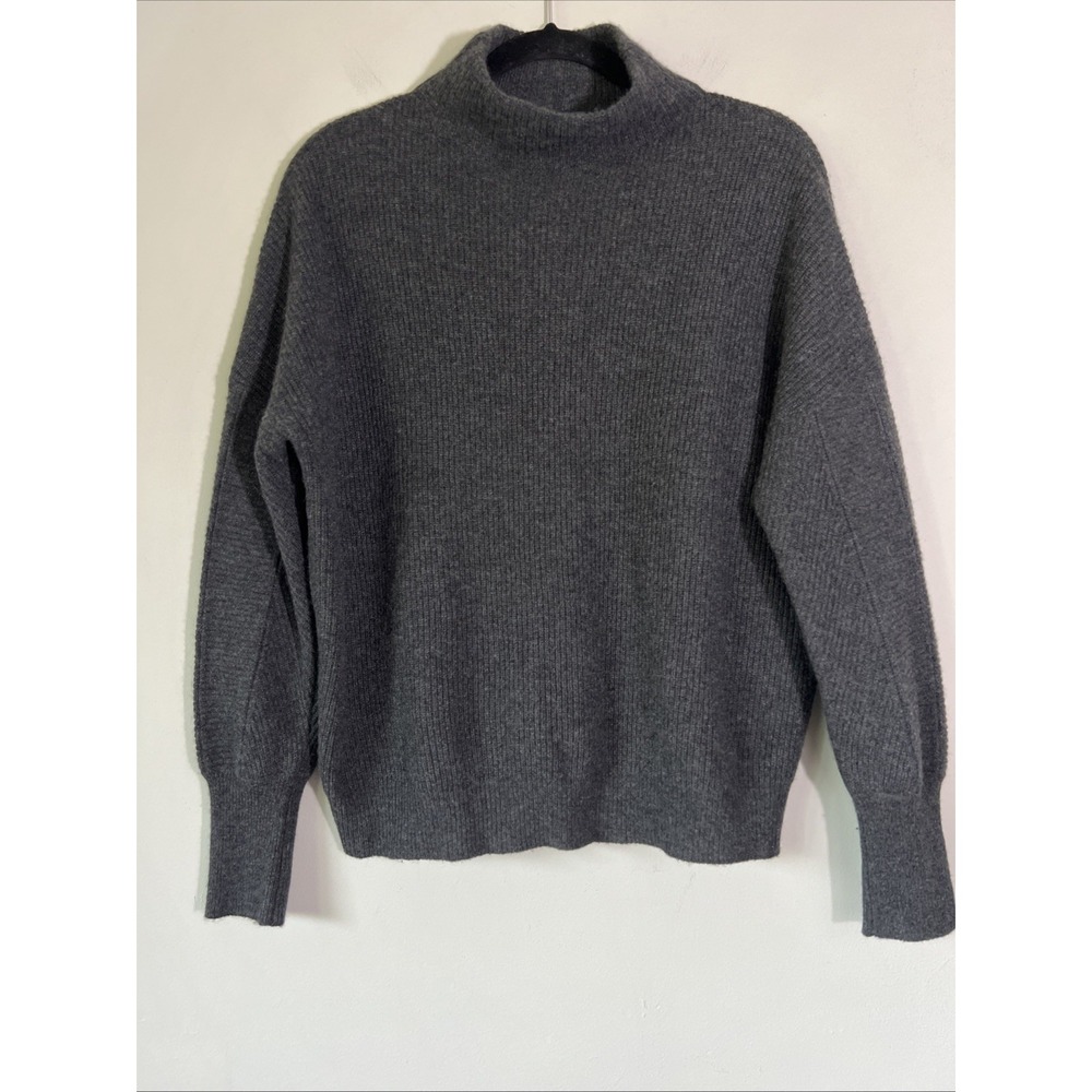 Griffen Sweater Women's Size Medium Ribbed 100% Cashmere Mock Neck Soft  Modern